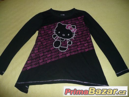 Tričko dlouhý rukáv hello kitty vel.140 – fotografie 1