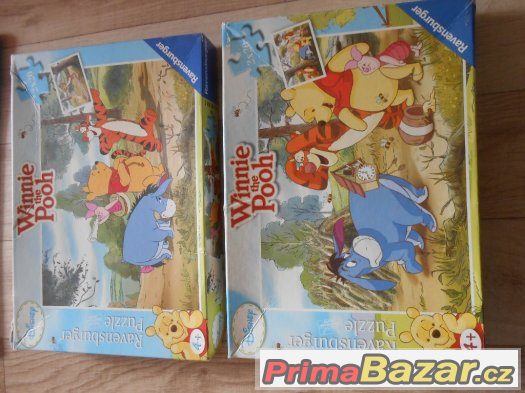 puzzle 2x24 dílků Medvídek Pů Ravensburger – fotografie 1