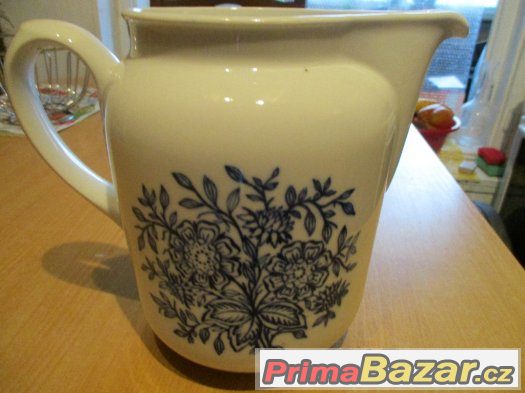 STARÁ PORCELÁNOVÁ KONVICE-značena-kobalt – fotografie 1