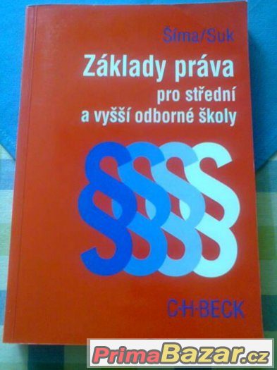 Šíma, Suk: Základy práva pro střední a vyšší odborné š – fotografie 1
