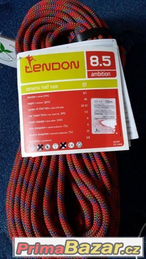 Poloviční dynamické lano AMBITION 70 m 8,5 mm COMPLET SHIELD – fotografie 1