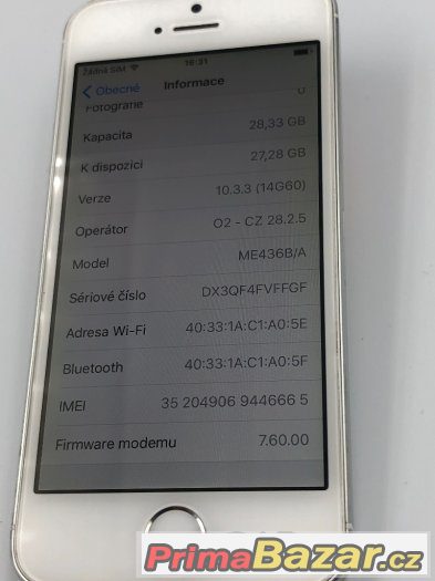 iPhone 5s 32GB stříbrný - super cena – fotografie 2