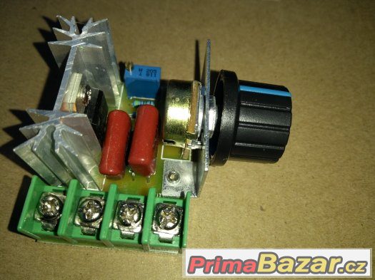 Regulátor napětí 220V, 2000W, regulace otáček, stmívání ... – fotografie 1