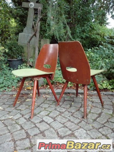 Retro židle / 60. léta / lízátka / brusel 58 – fotografie 3