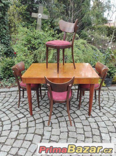 Jídelní sestava / židle / stůl / Thonet / – fotografie 2