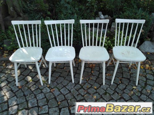 Retro židle / 60. léta / Ton / 3 + 1 ks – fotografie 3