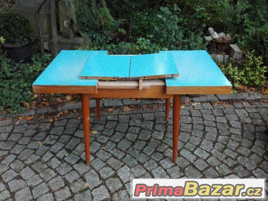 Retro jídelní stůl / rozkládací / umakart / brusel / jitona – fotografie 3