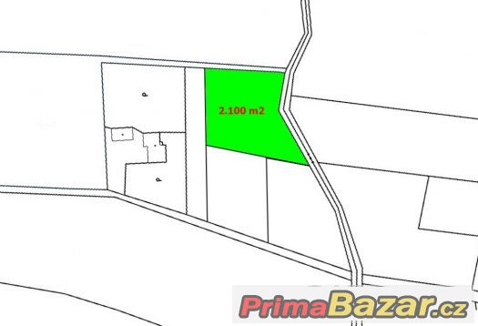 Prodej Stavební pozemek, 2.100 m2, Pazderna – fotografie 1