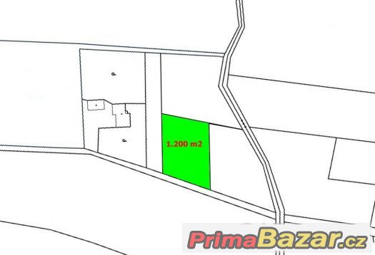 Prodej Stavební pozemek, 1.200 m2, Pazderna – fotografie 1