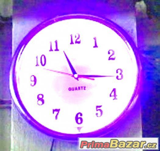 Nástěnné hodiny NEON – svítící TG377B – fotografie 1