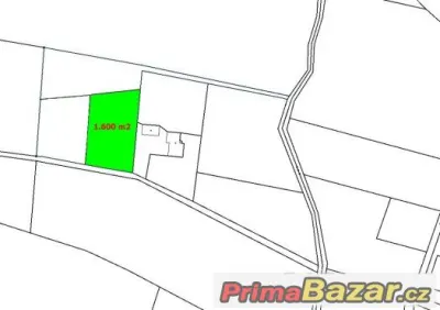 Prodej Stavební pozemek, 1.600 m2, Pazderna