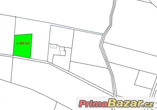 Prodej Stavební pozemek, 1.400 m2, Pazderna – fotografie 1