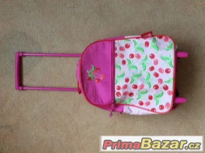 Barbie Mattel růžová taška skolečkama