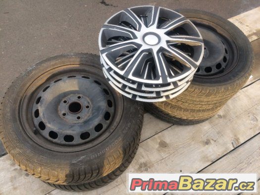 Zimní pneu 205/55 R16 rozteč plech 5x112 VW,Škoda,Seat – fotografie 1
