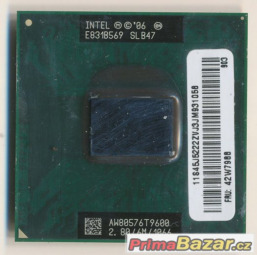 Intel Core 2 Duo T9600 CPÚ  iC2D / 2,80 / 6M / 1066 – fotografie 1