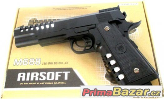 Airsoft zbraň  COLT Typ M-688  Celokovová – Manuální + 1-DVD – fotografie 2