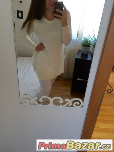Bily svetrik novy – fotografie 3