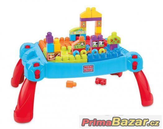 MEGA BLOKS First Builders hrací stůl + kostky – fotografie 2