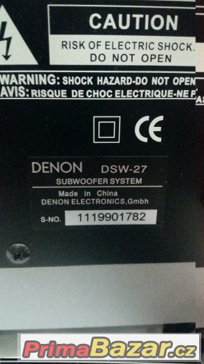 subwoofer DENON DSW 27 – fotografie 4