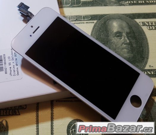 LCD Displej + Dotyková deska iPhone 5s Bílý – fotografie 3