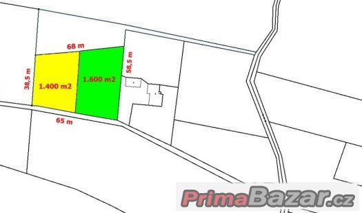 Prodej Stavební pozemek, 3.000 m2, Pazderna – fotografie 1