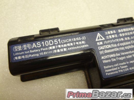 ACER Packard Bell baterie AS10D51 4400 mAh 48Wh – fotografie 2