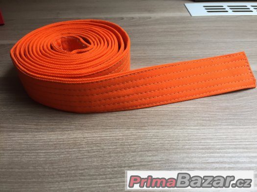 Prodam Karate pasky - bily, zluty a oranzovy – fotografie 3