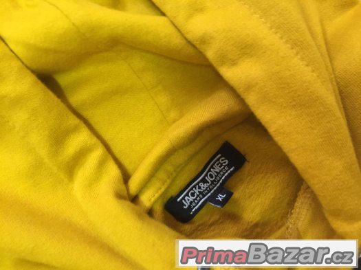 Prodam NOVOU mikinu Jack&Jones vel. XL - zluta – fotografie 2