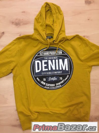 Prodam NOVOU mikinu Jack&Jones vel. XL - zluta – fotografie 3