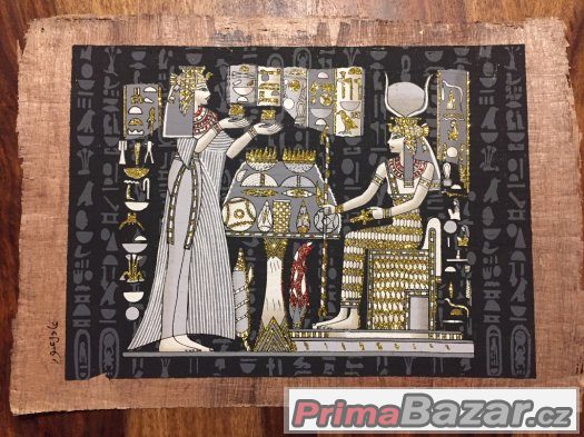 Prodam NOVY papyrus - original z Egypta 32x23 cm – fotografie 1