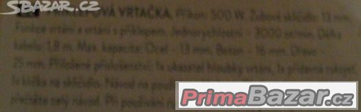 NOVÁ VRTAČKA S PŘÍKLEPEM – fotografie 2