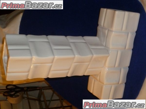 PÁROVÉ VÁZY 30 CM KERAMIKA KVATRATICKÁ FORMA