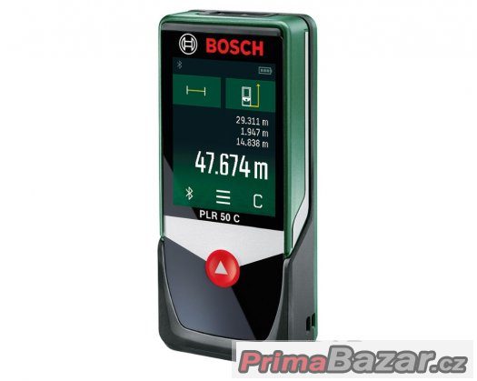 Bosch PLR 50 C laserový dálkoměr, bluetooth, App NOVÉ ZÁRUKA – fotografie 1