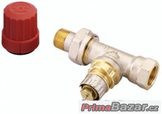 Danfoss termostatická hlavice a ventily 1/2 NOVÉ – fotografie 2