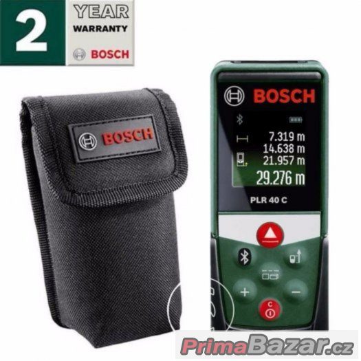 Bosch PLR 40 C laserový dálkoměr, bluetooth, App NOVÉ ZÁRUK – fotografie 1