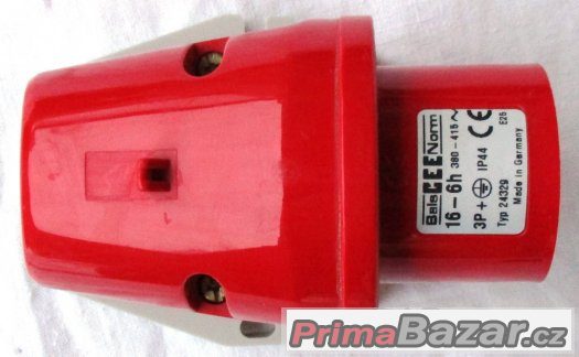 Třífázová přívodka - 4 pólová, 16A / 400V, krytí IP 44 – fotografie 3