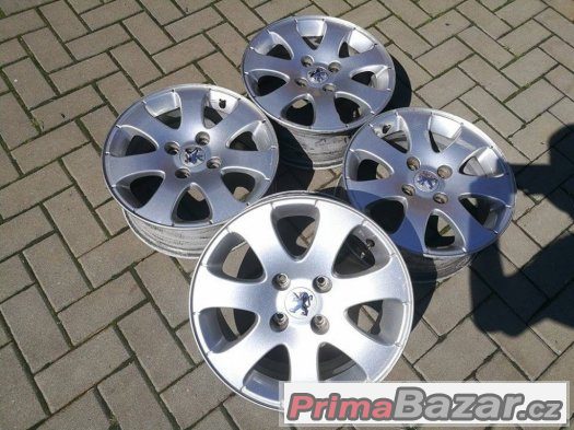 Prodám ALU kola Original Peugeot R15 4X108 více sad – fotografie 3