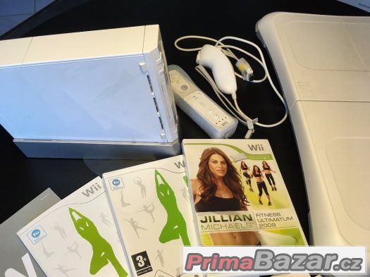 Nintendo Wii herní konzole - perfektní stav - fitness ultima – fotografie 5