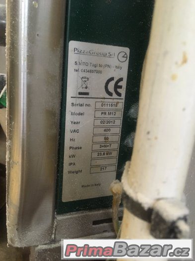 Pizza pec dvojpatrová digital elektrická PizzaGroup italská – fotografie 2