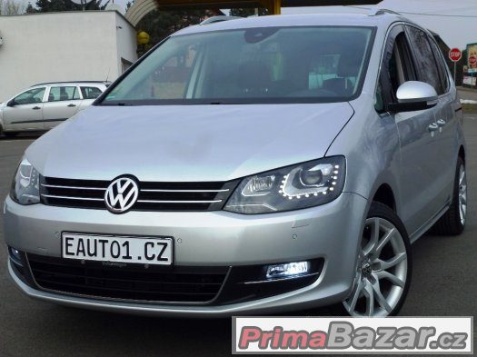 VW SHARAN 2012 TDI 125kW Tažné Bixenon Kůže 11Bag XDS ALU18" – fotografie 1