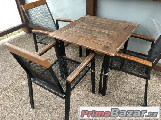 Restaurace - Zahradní nábytek použitý KOV/DŘEVO - část 1. – fotografie 3