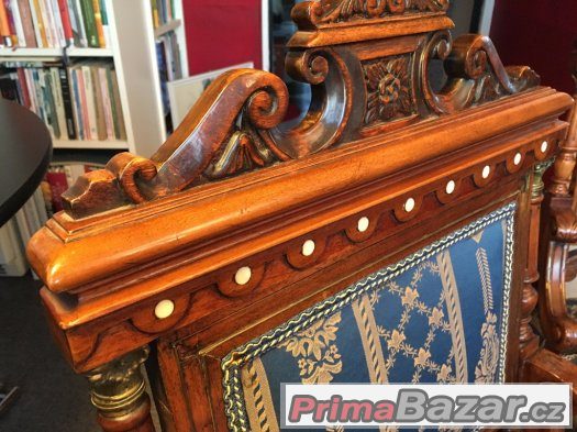 Starožitné křesla a pohovka rok 1840 - Investiční kusy – fotografie 3