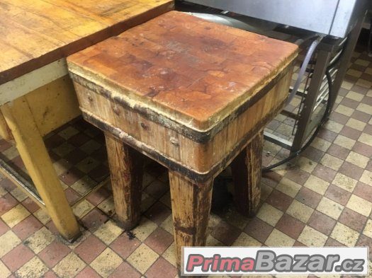 Řeznický špalek 600x600  výška 830mm – fotografie 1