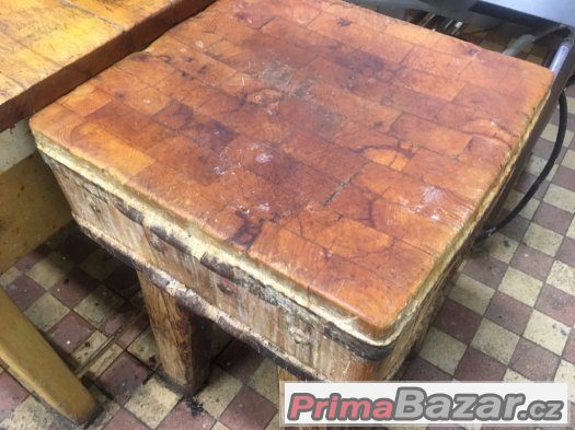 Řeznický špalek 600x600  výška 830mm – fotografie 3