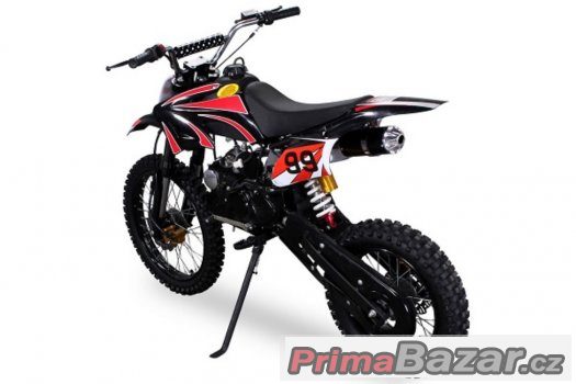 DirtBike 125cc ,Nový, 17/14 - černá, záruka 2 roky – fotografie 4