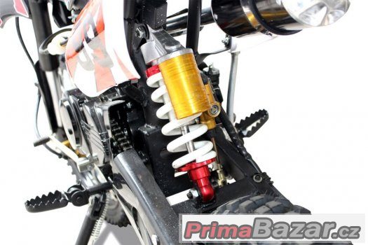DirtBike 125cc ,Nový, 17/14 - černá, záruka 2 roky – fotografie 5