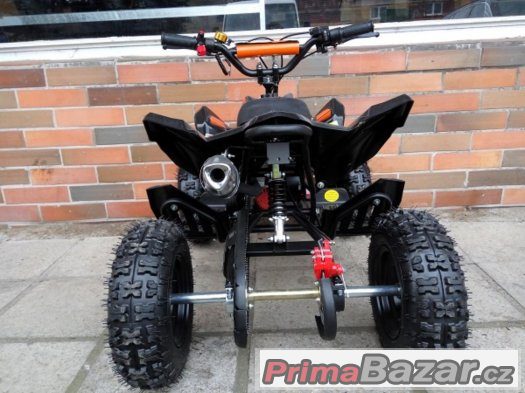 Dětská čtyřkolka 49cc Python Deluxe oranžová – fotografie 3