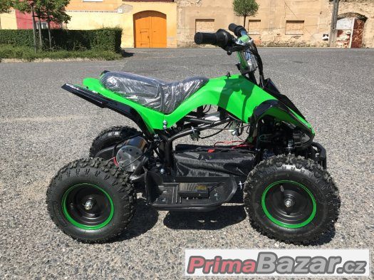 Dětská elektro čtyřkolka Racer 800w -zelená – fotografie 3