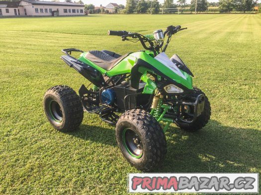 Dětská elektro čtyřkolka 1000w Panthera, zelená + HELMA ZDAR – fotografie 2
