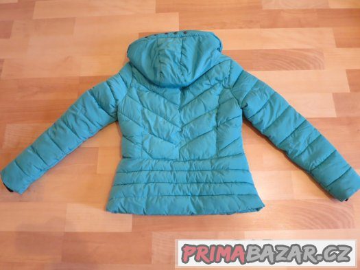 Tyrkysová zimní bunda zn. Epister, vel. M – fotografie 2